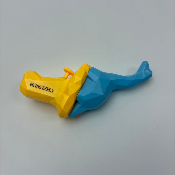 CHZUNUB Water pistols Dinosaur-Shaped Squirt Gun, Blue & Yellow, Safe ABS Material