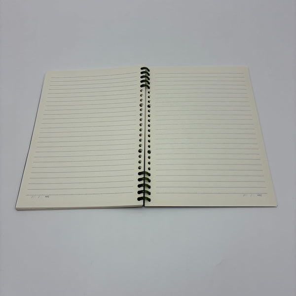 UHZYCG Notebook paper 18×25.5cm Spiral Bound Lined Paper, PP Cover, Ideal for Study/Office