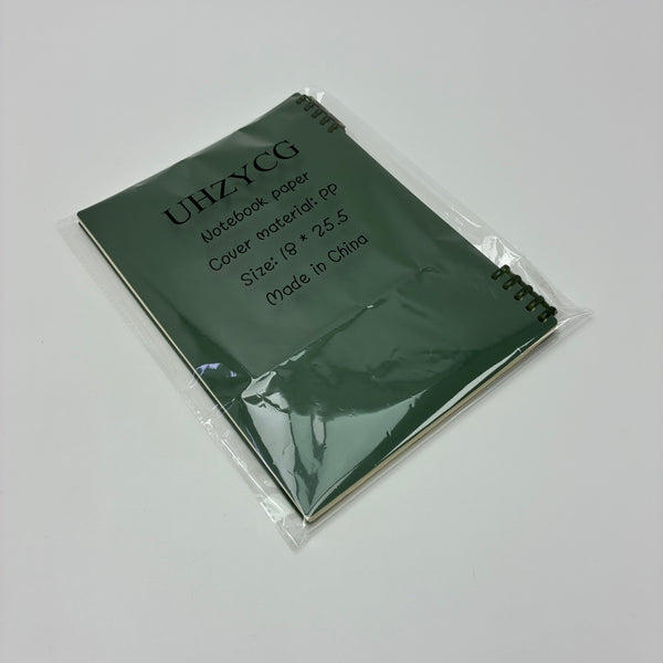 UHZYCG Notebook paper 18×25.5cm Spiral Bound Lined Paper, PP Cover, Ideal for Study/Office