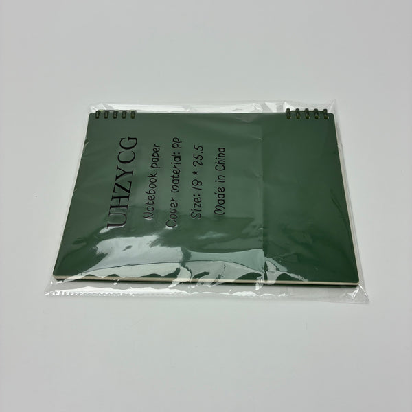 UHZYCG Notebook paper 18×25.5cm Spiral Bound Lined Paper, PP Cover, Ideal for Study/Office