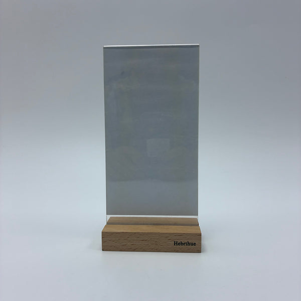 Hebrthue Nonmetal holders for signs Acrylic & Wooden Tabletop Sign Holder, Modern Desk Display Stand for Office, Storefront, Wedding, Restaurant Menu, Photo Frame