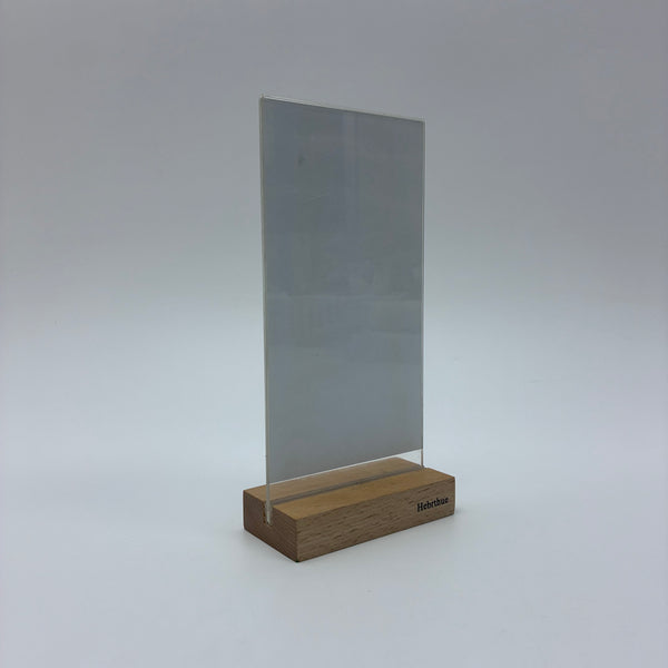 Hebrthue Nonmetal holders for signs Acrylic & Wooden Tabletop Sign Holder, Modern Desk Display Stand for Office, Storefront, Wedding, Restaurant Menu, Photo Frame