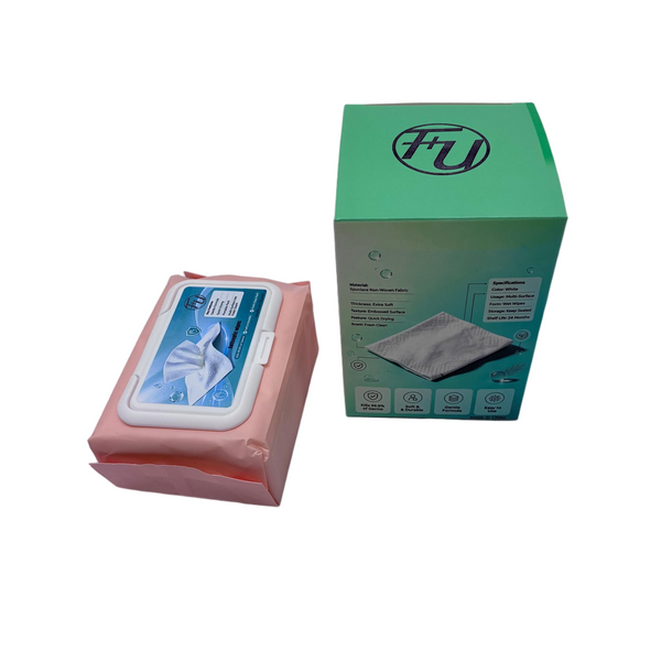 F+U Antiseptic wipes Disinfecting and antibacterial wet wipes, with a portable flip-top design