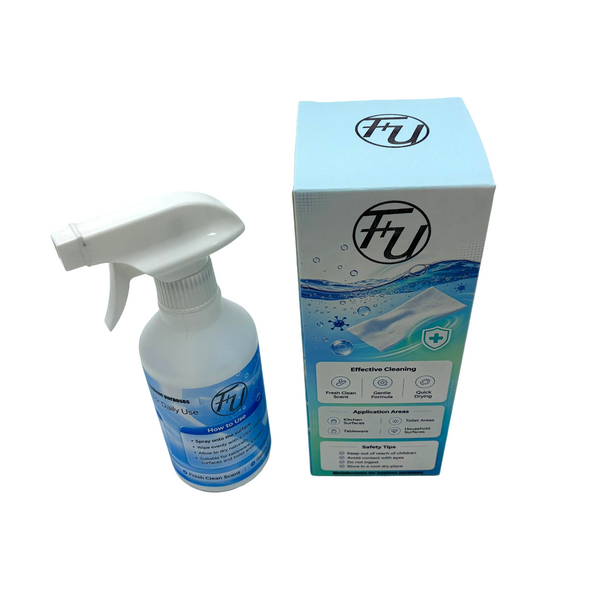 F+U Disinfectants for hygiene purposes Multi-purpose disinfectant, spray type, gentle and non-irritating to hands