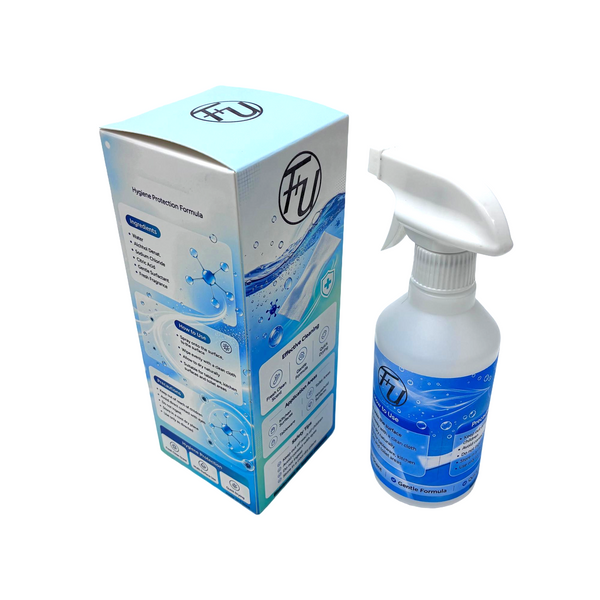 F+U Disinfectants for hygiene purposes Multi-purpose disinfectant, spray type, gentle and non-irritating to hands