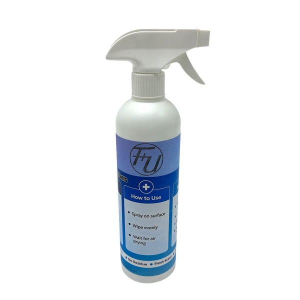 F+U Disinfectants Medical-grade multi-purpose germ-killing disinfectant, non-washable and quick-drying
