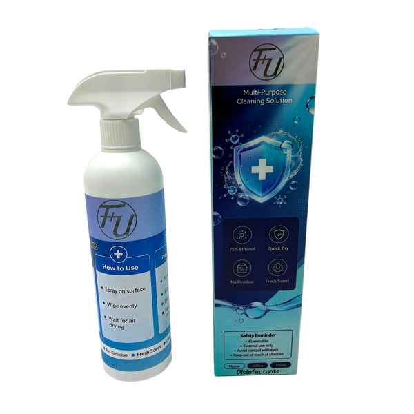F+U Disinfectants Medical-grade multi-purpose germ-killing disinfectant, non-washable and quick-drying