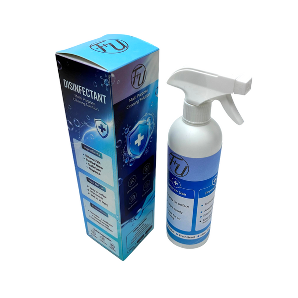 F+U Disinfectants Medical-grade multi-purpose germ-killing disinfectant, non-washable and quick-drying