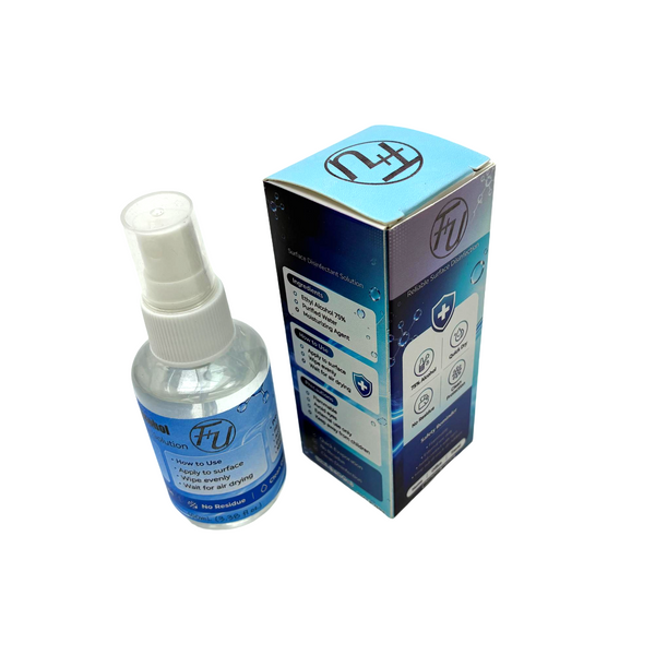F+U Medicinal alcohol 75% medical alcohol spray, 100ml, for kitchens, bathrooms and office desks
