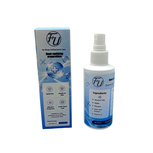 F+U Hand-sanitizing preparations Portable 75% Alcohol Hand Sanitizer Spray, 150ml