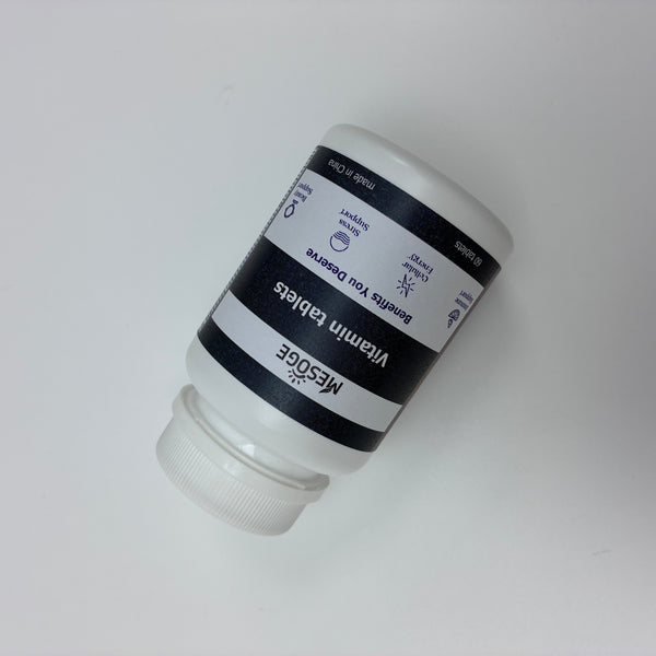 MESOGE Vitamin tablets Multivitamin and mineral tablets, providing comprehensive nutrition with 23 ingredients, 60 tablets