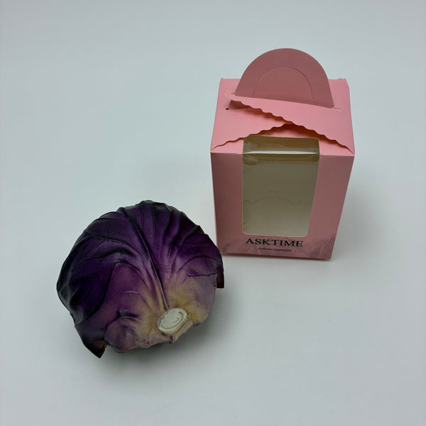 ASKTIME Artificial vegetables Lifelike Artificial Purple Cabbage - PU Simulation Fake Vegetable