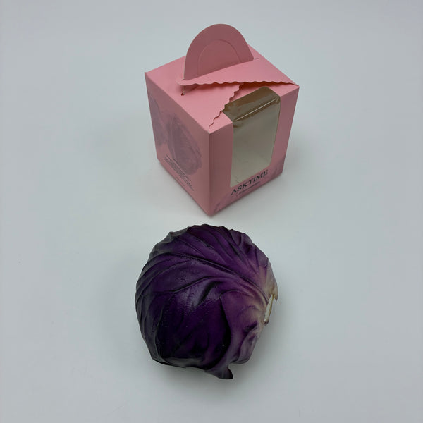 ASKTIME Artificial vegetables Lifelike Artificial Purple Cabbage - PU Simulation Fake Vegetable