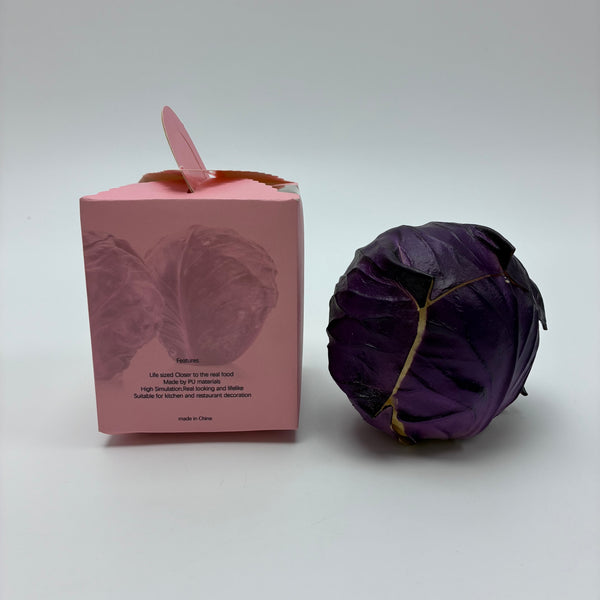 ASKTIME Artificial vegetables Lifelike Artificial Purple Cabbage - PU Simulation Fake Vegetable