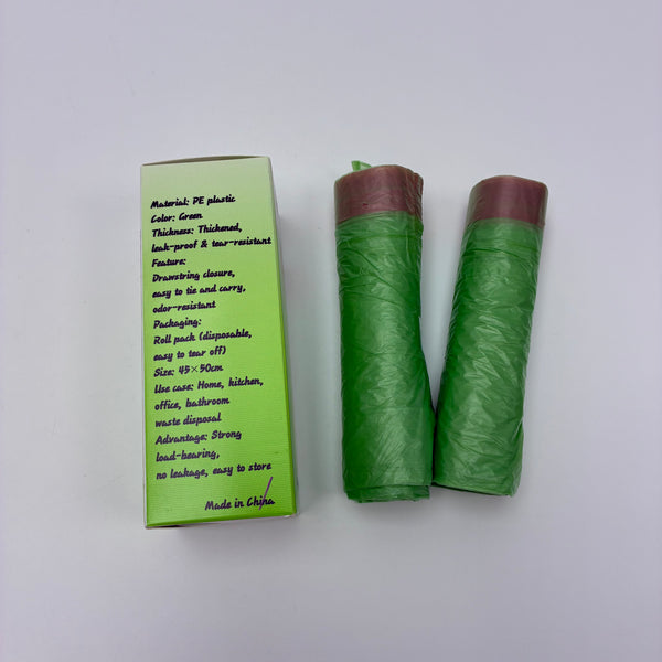 EASYFOUNT DAILY GOODS Plastic garbage bags Heavy Duty Plastic Garbage Bags - 45x50cm Thickened PE T trash Bags