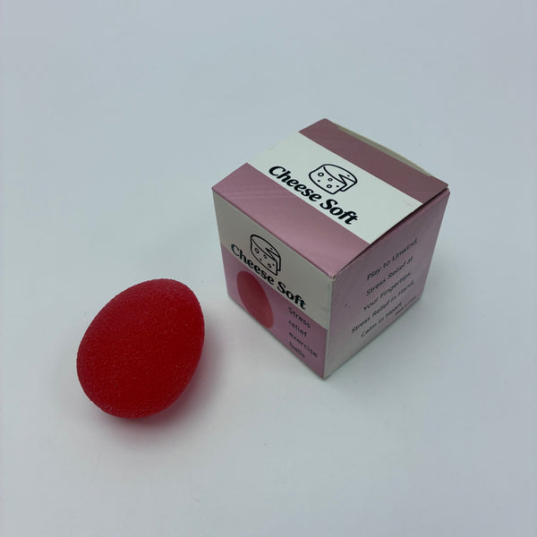 Cheese Soft Stress relief exercise balls Anti-Stress Squeeze Toy for Adults Kids, Desk Accessories for Relaxation (Red)