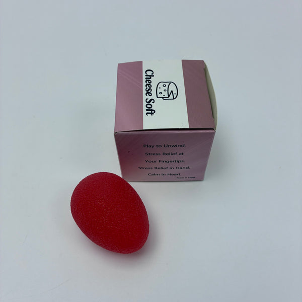 Cheese Soft Stress relief exercise balls Anti-Stress Squeeze Toy for Adults Kids, Desk Accessories for Relaxation (Red)