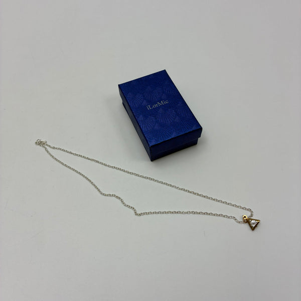 iLorMic Necklaces [jewellery] Minimalist Triangle Pendant Necklace, Adjustable Link Chain for Women Girls