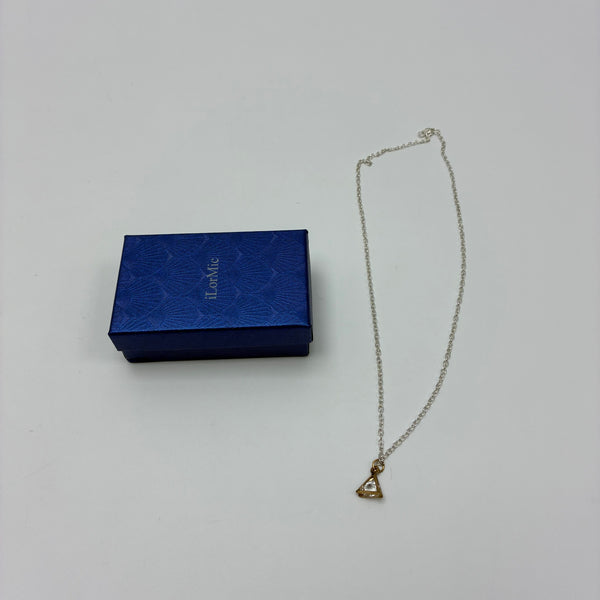 iLorMic Necklaces [jewellery] Minimalist Triangle Pendant Necklace, Adjustable Link Chain for Women Girls