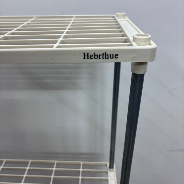 Hebrthue Shelves for storage 4-Tier Metal Mesh Storage Shelves for Bathroom, Kitchen, Pantry, Closet, Laundry Room