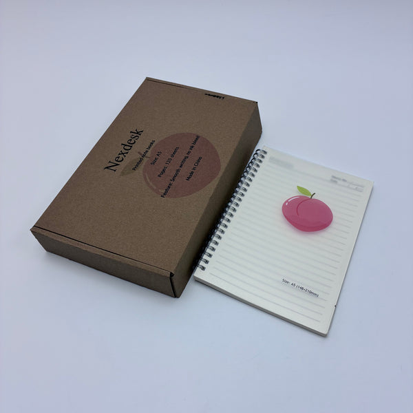 Nexdesk Printed note books A5 Printed Notebook Set, 120 Sheets Spiral Bound Journal, for School and Office