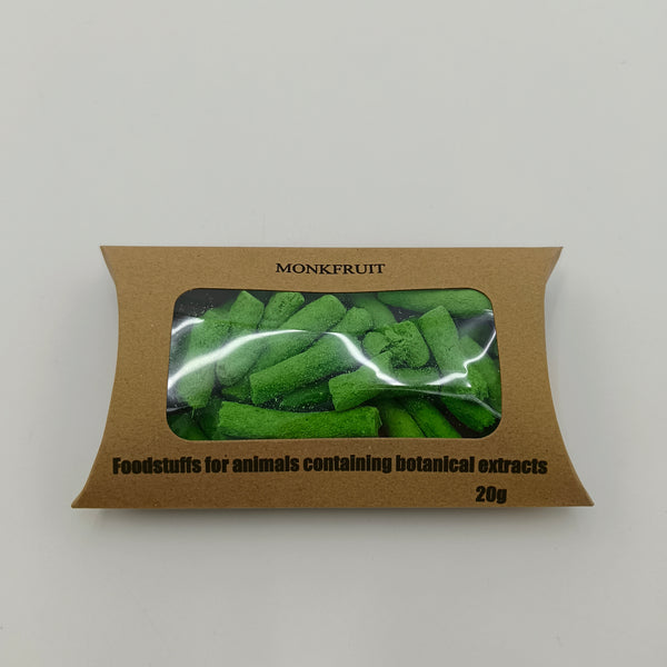 MONKFRUIT Foodstuffs for animals containing botanical extracts, Unique texture