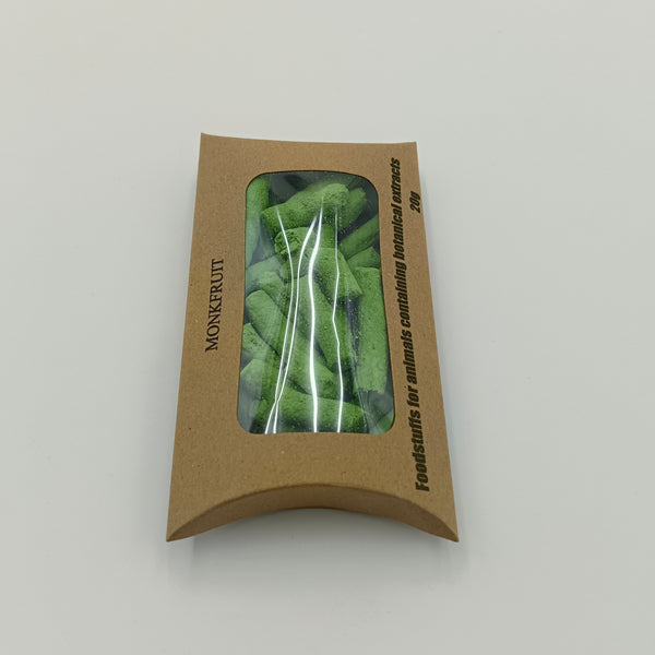 MONKFRUIT Foodstuffs for animals containing botanical extracts, Unique texture