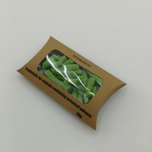 MONKFRUIT Foodstuffs for animals containing botanical extracts, Unique texture