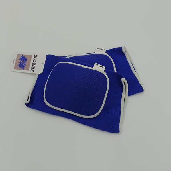 SLOWBE kneecap Athletic Knee Support Pads, Elastic Compression, Blue