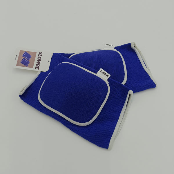 SLOWBE kneecap Athletic Knee Support Pads, Elastic Compression, Blue