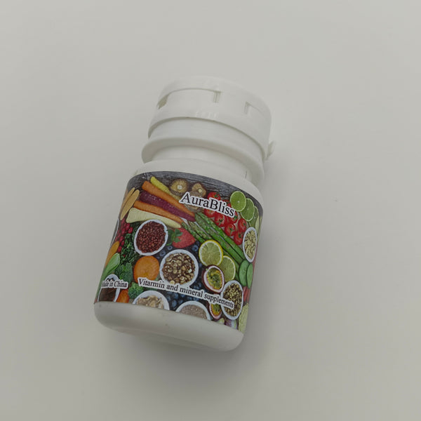 AuraBliss Vitarmin and mineral supplements for Digestive Support, 60 Count