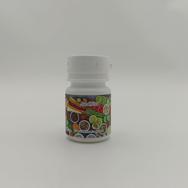 AuraBliss Vitarmin and mineral supplements for Digestive Support, 60 Count