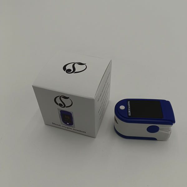 Blood oxygen monitors Portable Digital Blood Oxygen Monitor, Blue and White