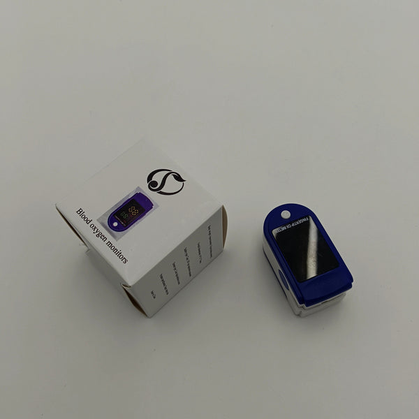 Blood oxygen monitors Portable Digital Blood Oxygen Monitor, Blue and White