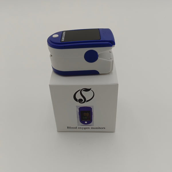 Blood oxygen monitors Portable Digital Blood Oxygen Monitor, Blue and White