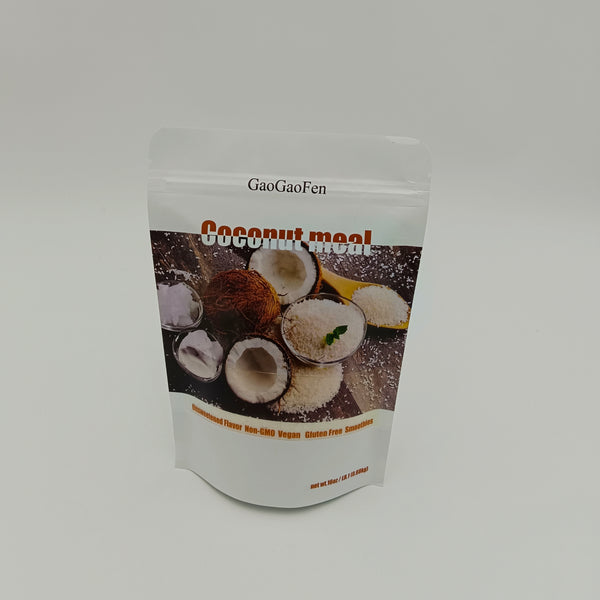 GaoGaoFen Coconut meal Unsweetened, Non-GMO, Vegan, Gluten-Free Coconut Meal, 1 Pound