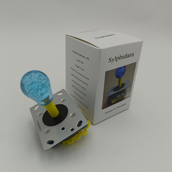 Sylphidara Joysticks for video games Blue USB Gaming Joystick, Short Stroke Design, 0.21kg