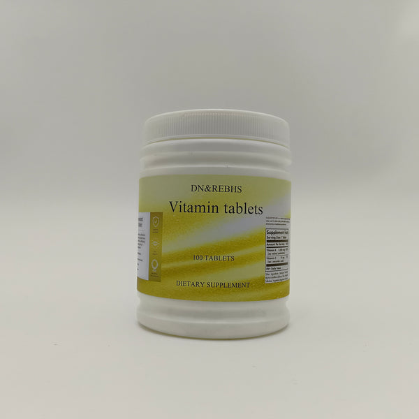 DN&REBHS Vitamin tablets 100 Count Vitamin Tablets, Dietary Supplement, Vitamin C