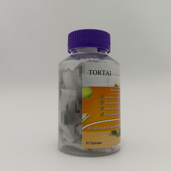 TORTAI Nutritional supplements Organic Whole Food Nutritional Supplement, Vegan Formula, 30 Capsules