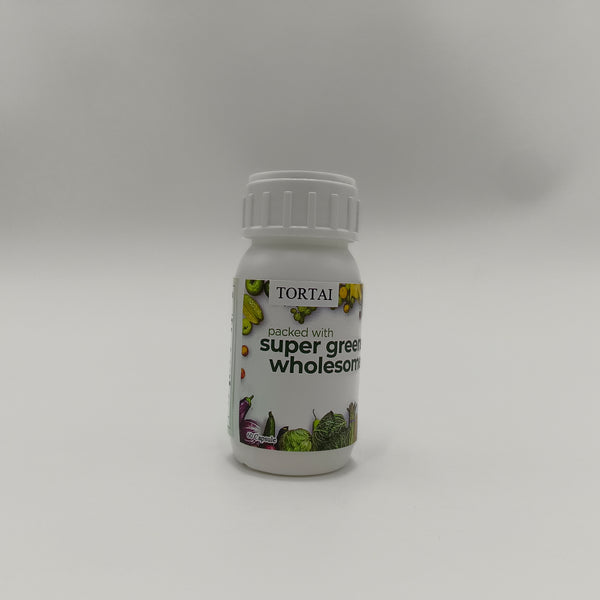TORTAI Health food supplements Super Green Wholesome Vegetarian Supplement Capsules, 60 Capsule
