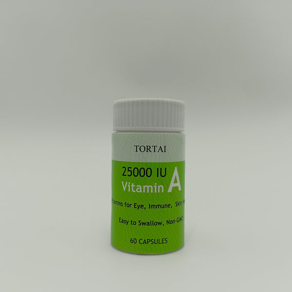 TORTAI Vitamins 60 Capsules Vitamin A Supplements for Eye, Immune & Skin Health