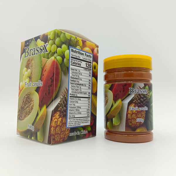 Brassx Fruit coulis Sweet and Delicious Mixed Fruit Dessert Sauce, 500g (17.6 oz)