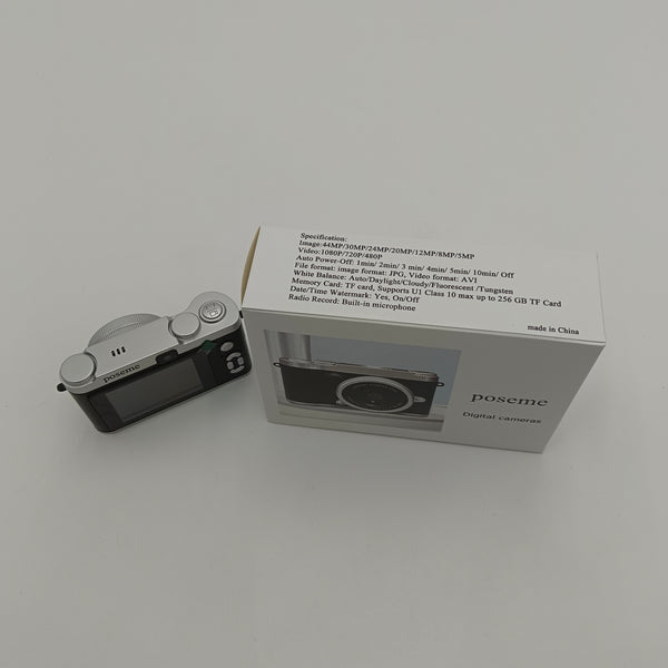 poseme Digital cameras Retro Style Digital Camera, Built-in Microphone, TF Card Support