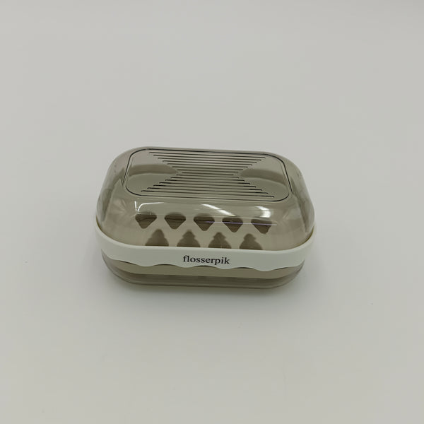 flosserpik Soap containers Plasitc Soap Dish Container, Vented Drainage Design