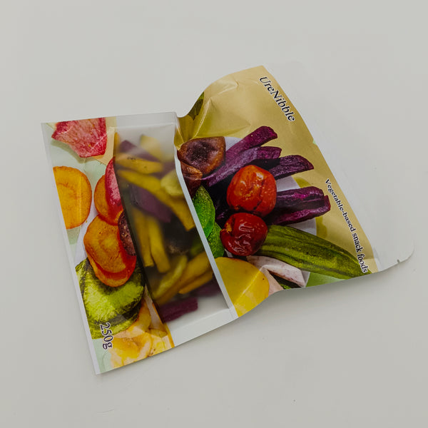 UreNibble Vegetable-based snack foods 250g Mixed Vegetable Snacks, Dried Fruit and Veggie Chips, Resealable Pouch
