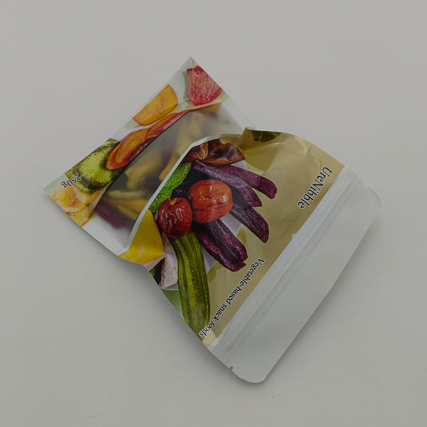 UreNibble Vegetable-based snack foods 250g Mixed Vegetable Snacks, Dried Fruit and Veggie Chips, Resealable Pouch