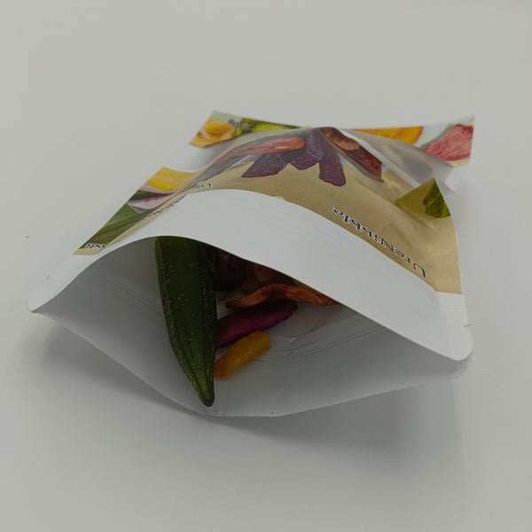UreNibble Vegetable-based snack foods 250g Mixed Vegetable Snacks, Dried Fruit and Veggie Chips, Resealable Pouch