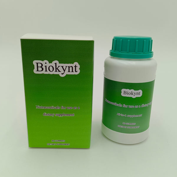 Biokynt Nutraceuticals for use as a dietary supplement Portable bottle dietary supplement, 90 gummy candies