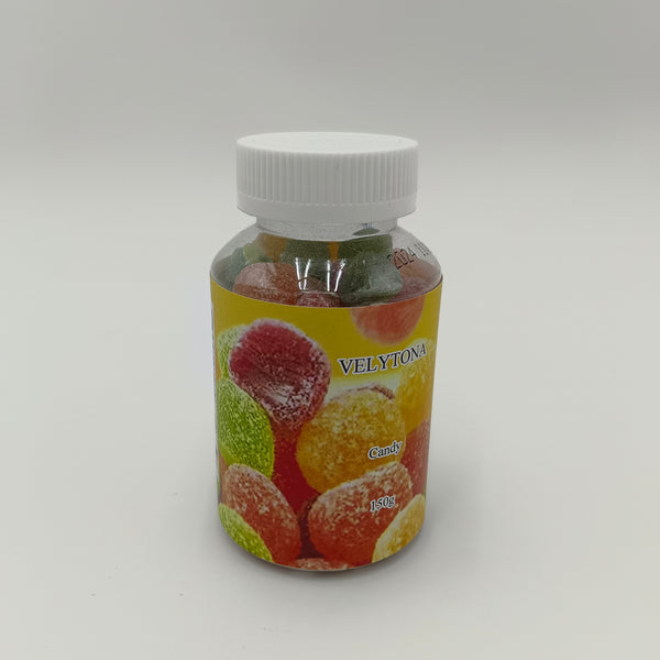 VELYTONA Candy Bottled candies for daily leisure, 150g, spherical candy design