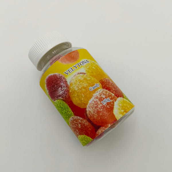 VELYTONA Candy Bottled candies for daily leisure, 150g, spherical candy design